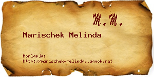 Marischek Melinda névjegykártya